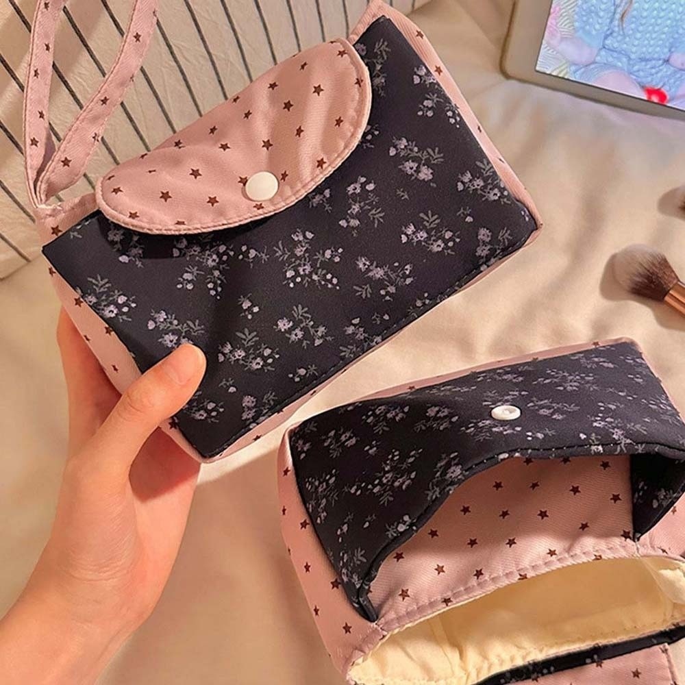 Pochette de maquillage florale - Lifestyle Of Korean avis et prix