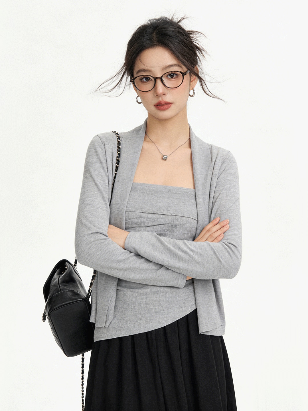 Ensemble deux pièces tricoté c - Lifestyle Of Korean avis et prix