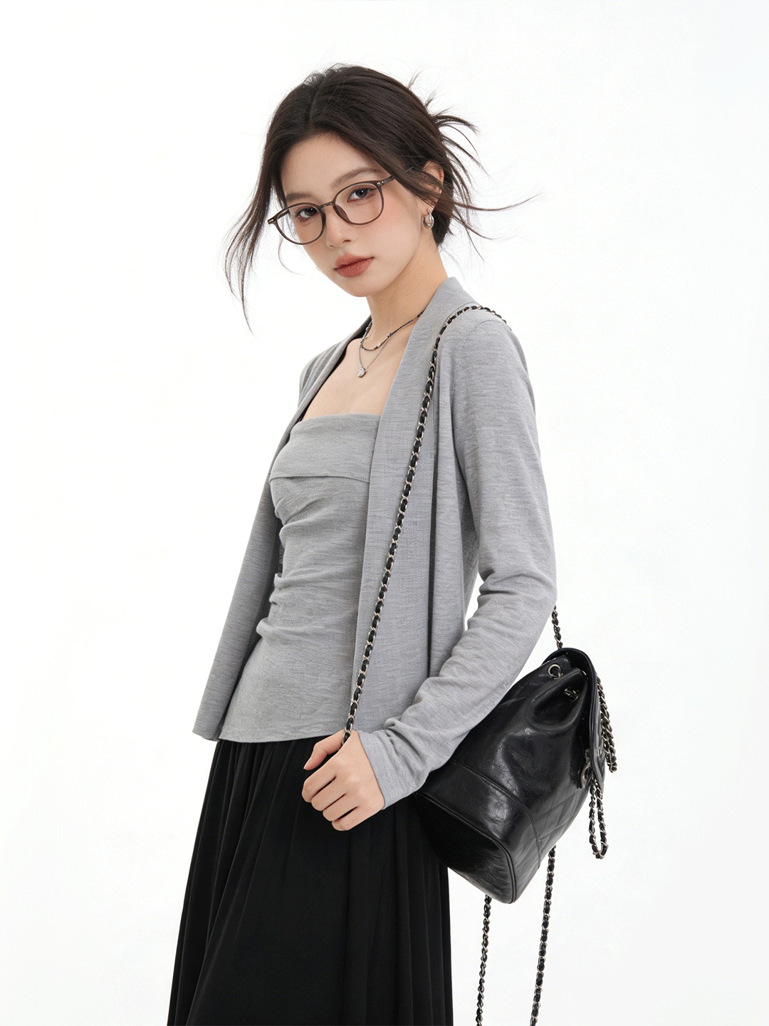 Ensemble deux pièces tricoté c - Lifestyle Of Korean avis et prix